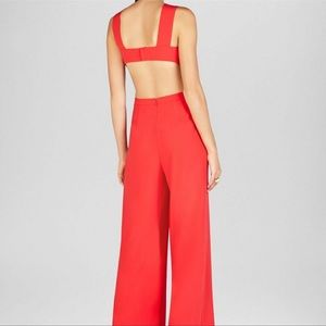 Bcbg Maxazria wide leg jumpsuit with cut out back
